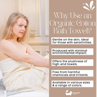 Eco Bath London Organic Cotton Bath Towel - Available in Multiple Sizes