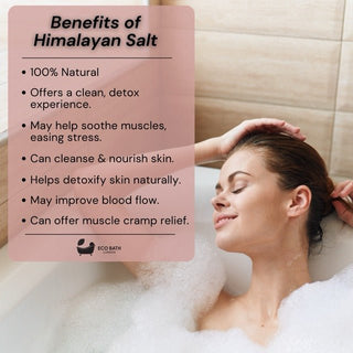 Eco Bath London Rose Himalayan Bath Salt 300g - Luxurious Rose Bath Salt Infused with Rose Petals