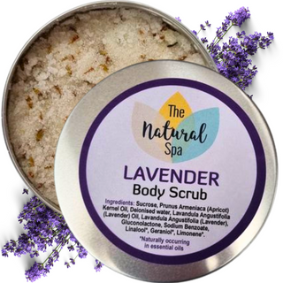 Lavender Body Scrub | Natural Exfoliating Sugar Scrub for Relaxing, Smooth Skin | Vegan, Plastic-Free Skincare | 3 Size Options