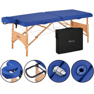 Master Massage 69cm BRADY Portable Massage Table Package - Convenient Size Makes it GREAT for On-the-Go Therapists! Plus Galaxy Lighting System Mastermassage(UK)