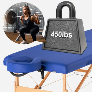 Master Massage 69cm BRADY Portable Massage Table Package - Convenient Size Makes it GREAT for On-the-Go Therapists! Plus Galaxy Lighting System Mastermassage(UK)