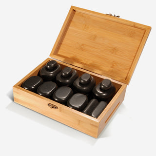 Master Deluxe 28 Piece Basalt Hot Stone Set - Natural Living