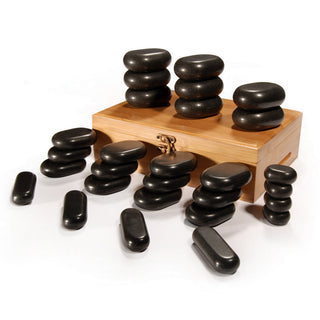 Master Deluxe 28 Piece Basalt Hot Stone Set - Natural Living