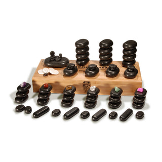 Master Deluxe 70 Piece Basalt Hot Stone Set - Natural Living