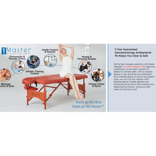 Master Fairlane - Portable Massage Table 70cm Wide / Lash Bed / Beauty Bed - Natural Living