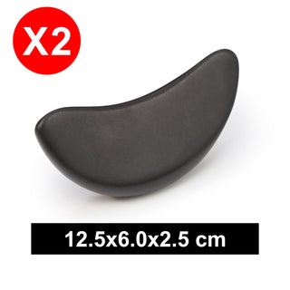 Master Large Crescent Shape Basalt Hot Stone Pack - 2 pcs - Natural Living