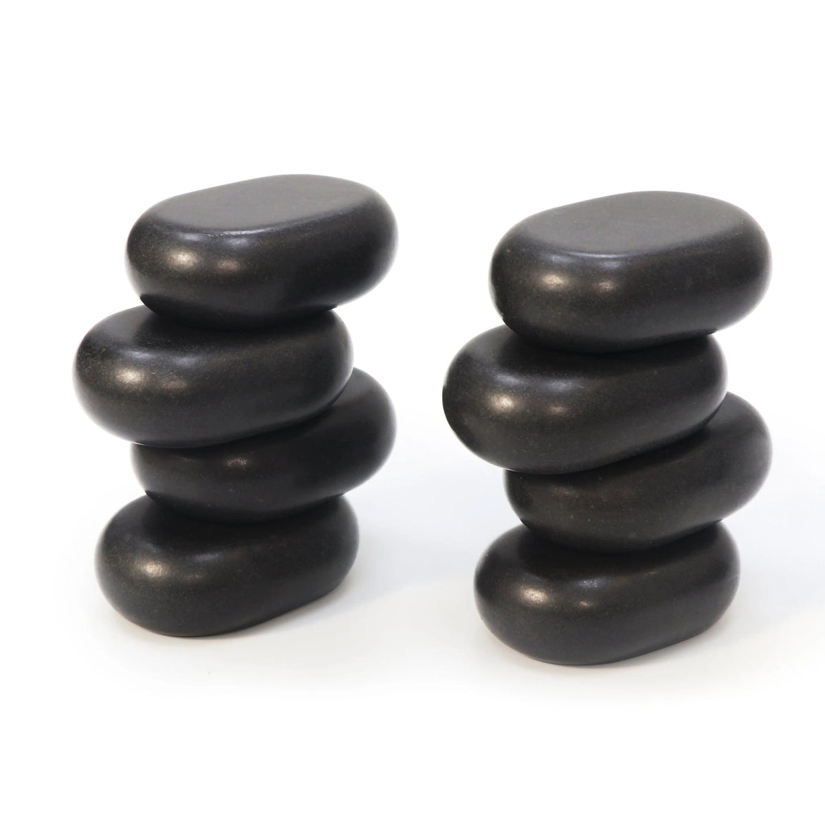 Large Flat Oval Basalt Hot Pack 8 pcs