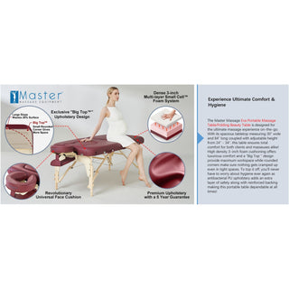 Master Massage 76cm Eva Pregnancy Portable Massage Couch - Natural Living