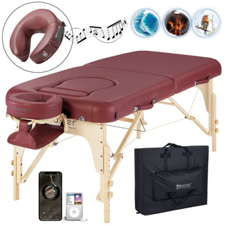 Master Massage 76cm Eva Pregnancy Portable Massage Couch Beauty Bed, Burgundy Color Mastermassage(UK)