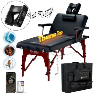 Master Massage 76cm Montclair Salon Therma-Top Ultimate Massage Table and Package - Natural Living