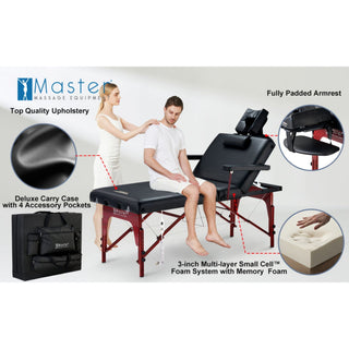 Master Massage 76cm Montclair Salon Therma-Top Ultimate Massage Table and Package - Natural Living