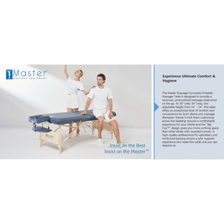 Master Massage CORONADO LX Portable Massage Table with Therma-Top Heating System - 71cm - Natural Living