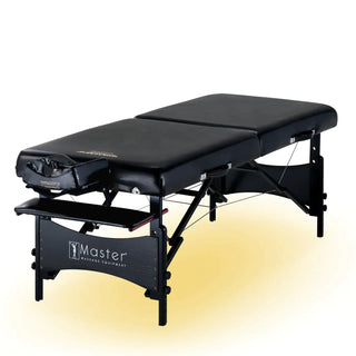 Massage table, portable massage table, Galaxy lighting system, Master Massage, foldable massage table, Galaxy massage table, Multi-Layer Memory Small Cell Foam, Black Italia upholstery