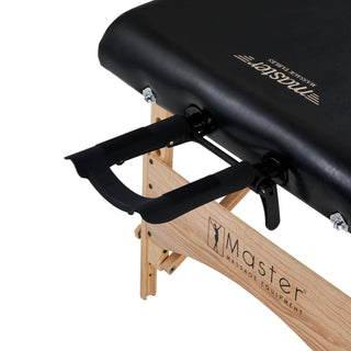 Master Massage Gibraltar Width Olympic LX Portable Massage Table - Black (81 cm) - Natural Living