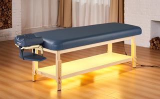 Master Massage LAGUNA Stationary Massage Table Package 76 cm (Royal Blue) - Natural Living