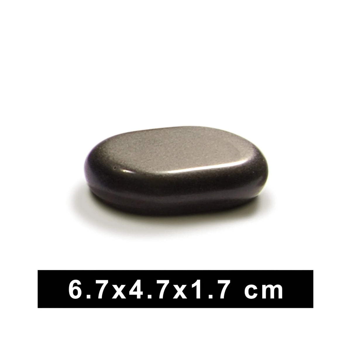 Medium Flat Oval Basalt Hot Pack 8 pcs