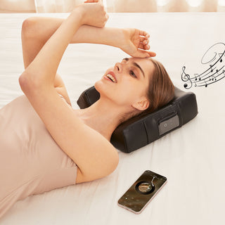 Music Master High Fidelity Sound Ergonomic Face Cradle Cushion - Black - Natural Living