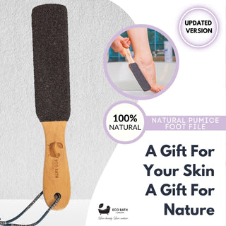 Natural Pumice Foot File - Black