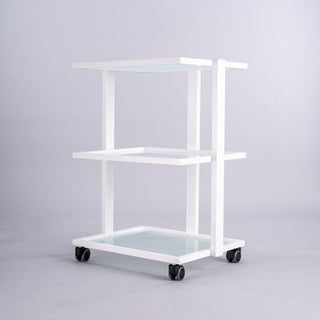 PJS Direct Luxury Glass Beauty Trolley - Natural Living