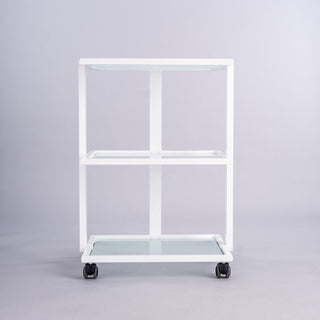 PJS Direct Luxury Glass Beauty Trolley - Natural Living