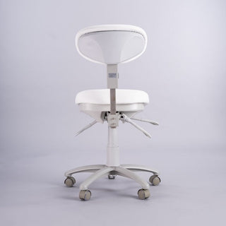 PJS Direct Medipro Operator Stool with Adjustable Back Rest - Natural Living