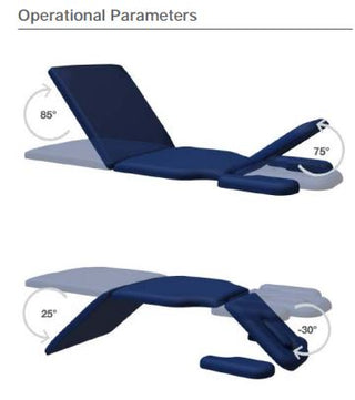 Plinth 515 Electric 3-Section Chiropractic Couch with Armrests