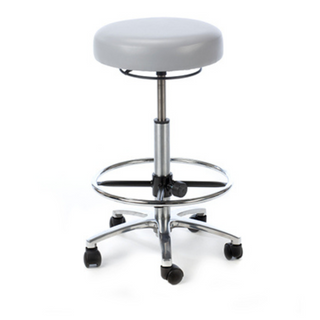 Plinth Deluxe Medical Stool with Foot Support Ring