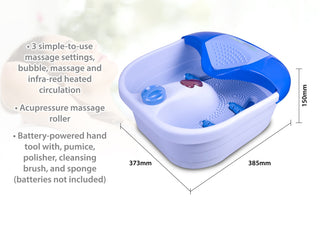 Pure-Fit Deluxe Accupressure Massage Gun, Foot Spa and Pedicure Kit