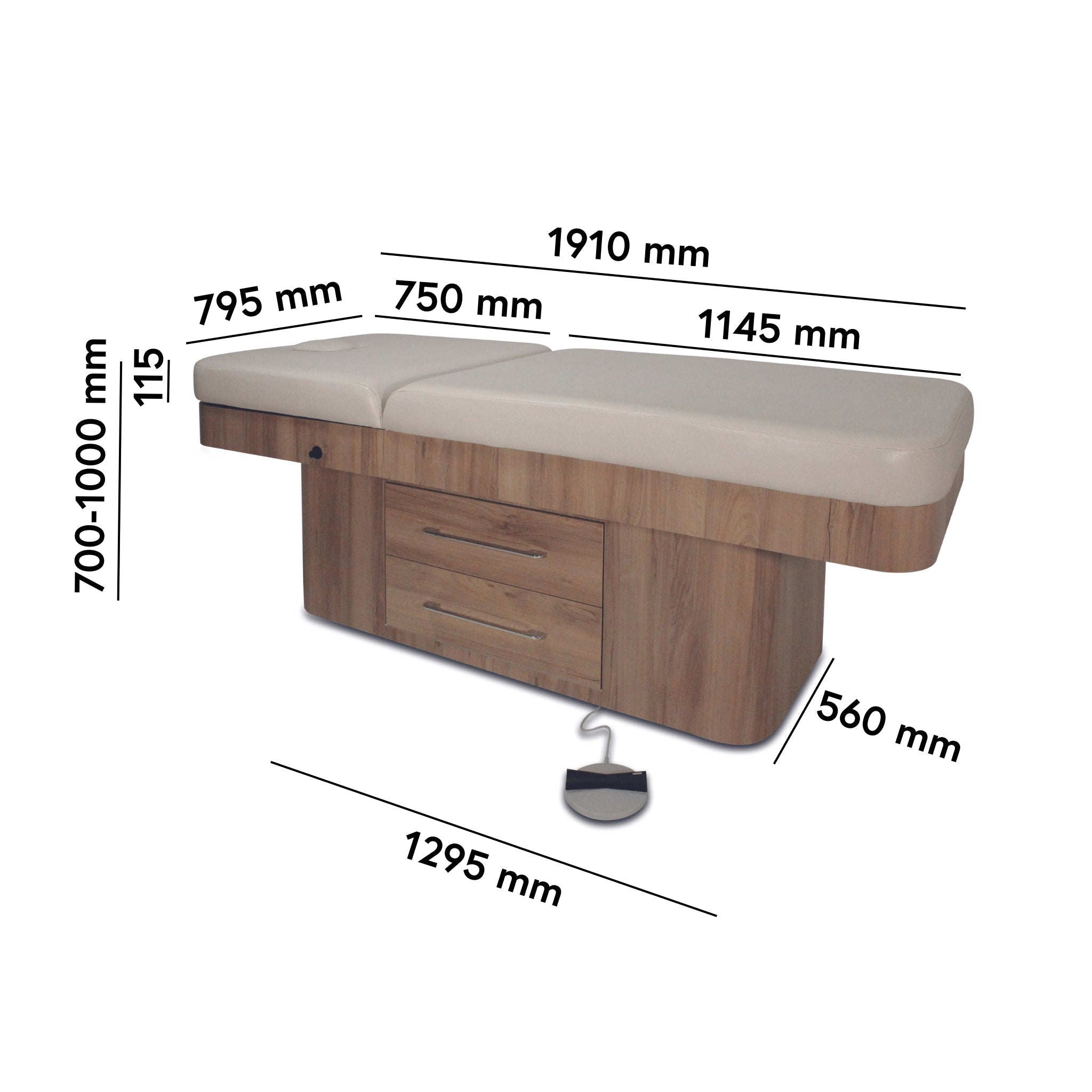 Massage Bed Legacy Salon Massage Table with Drawers by REM