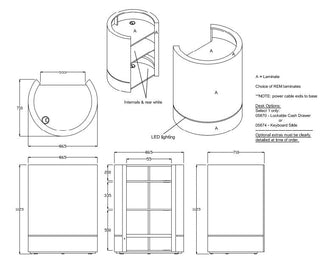 REM Pod Small Reception Desk