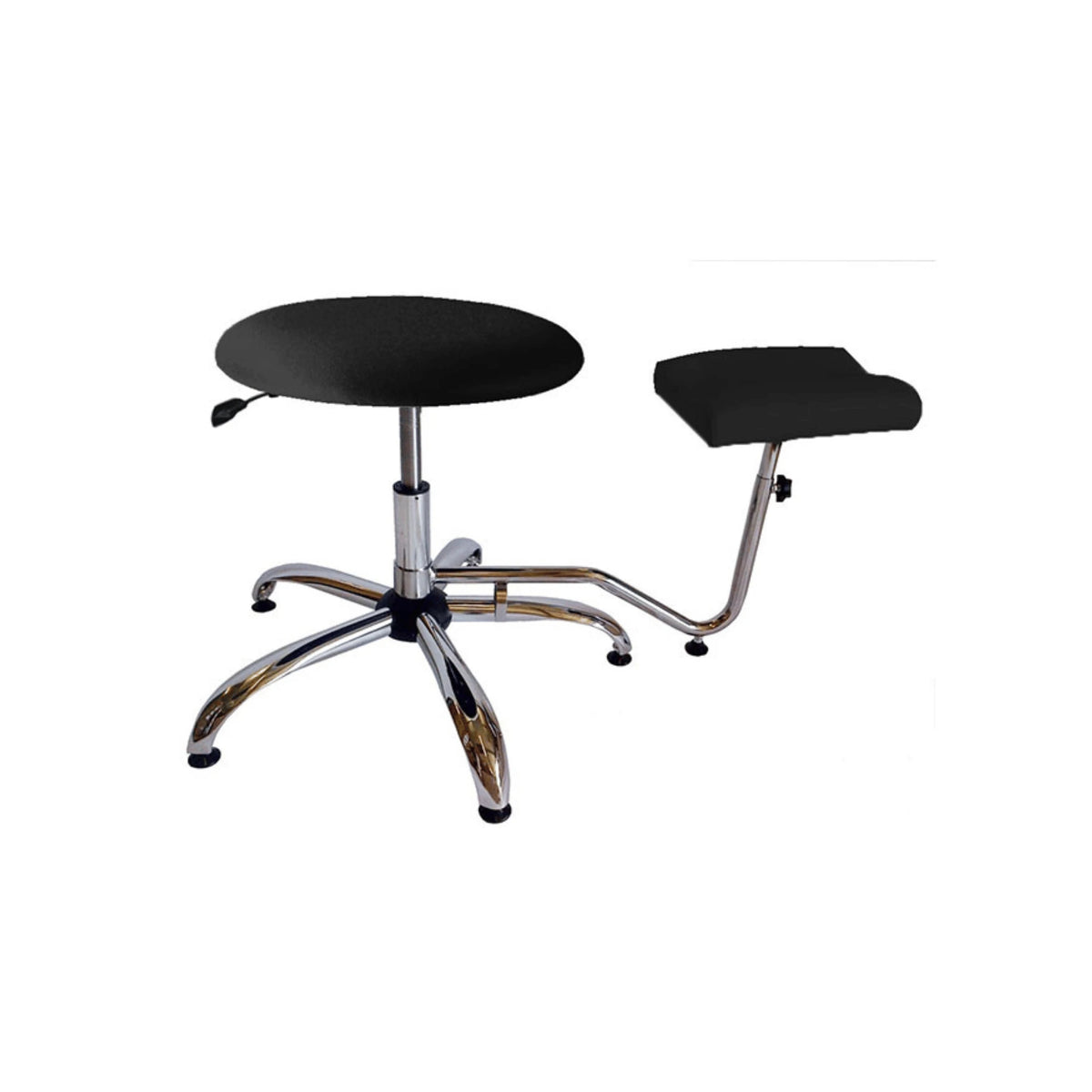 Gas Lift Pedicure Chair Stool or White