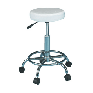 SkinMate White Compact Stool