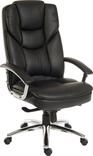 Skyline Ergonomic Black Leather Office Chair