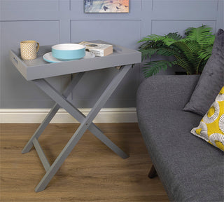 St Helens Folding Tray Table - Grey