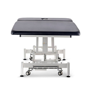 Stabil Bobath Neurological 2-Section Treatment Table - White Frame and Navy Upholstery - Natural Living