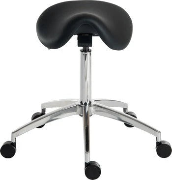 Ergo Posture Saddle Stool by Teknik Office (Black & White) – Natural Living