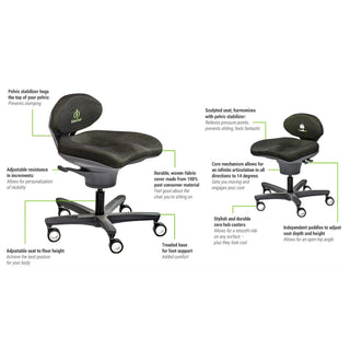 Viasit CoreChair Ergonomic Task Chair - Natural Living