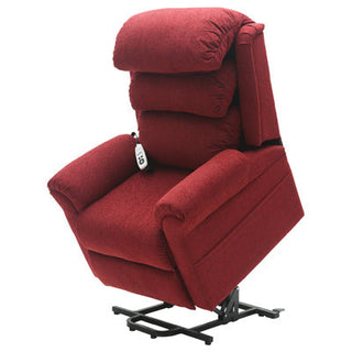 Walmesley Dual Motor Rise & Recliner Chair - Red Chenile