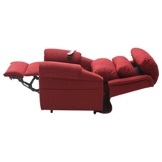 Walmesley Dual Motor Rise & Recliner Chair - Red Chenile