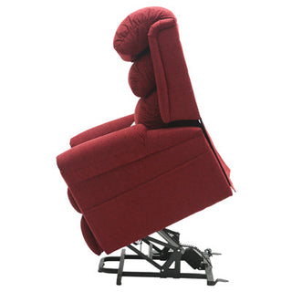 Walmesley Dual Motor Rise & Recliner Chair - Red Chenile