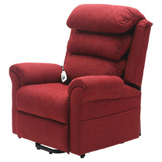 Walmesley Dual Motor Rise & Recliner Chair - Red Chenile