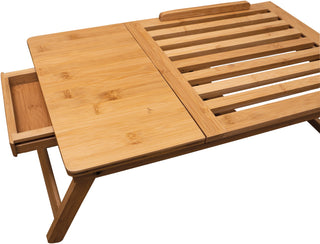 Wooden Laptop Bed Table with Drawer